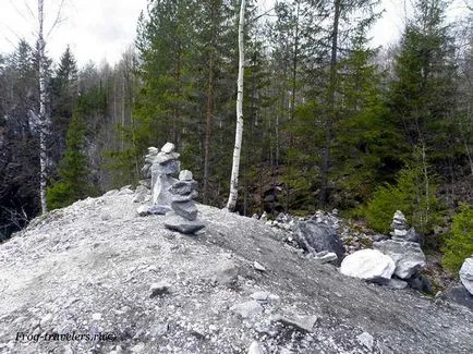 Park és a Marble Canyon Karéliában Ruskeala fotók, ahol maradni