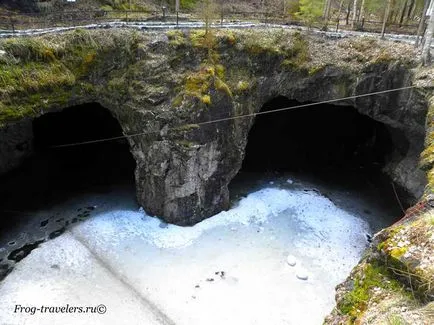 Park és a Marble Canyon Karéliában Ruskeala fotók, ahol maradni