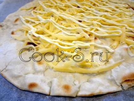 Pizza Lavash - lépésről lépésre recept fotókkal, különböző