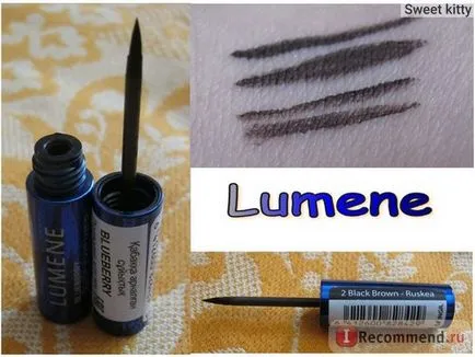 Eyeliner Lumene contur lichid de afine - «a trecut cu stilouri Carioca cu vârf pe o versiune