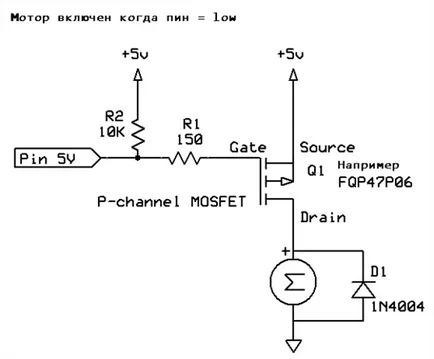 Свързване MOSFET за Ардуино tehnohren