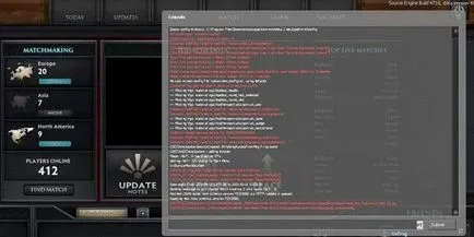 Обикновено помощ в това как да се отвори конзолата в DotA 2