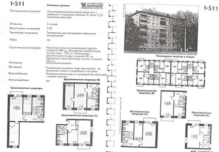 Öt emeletes 1-511 sorozat nem hagyható viseli - felújítás Moszkva