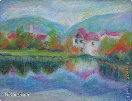 desene de ulei pastel, artiști țară