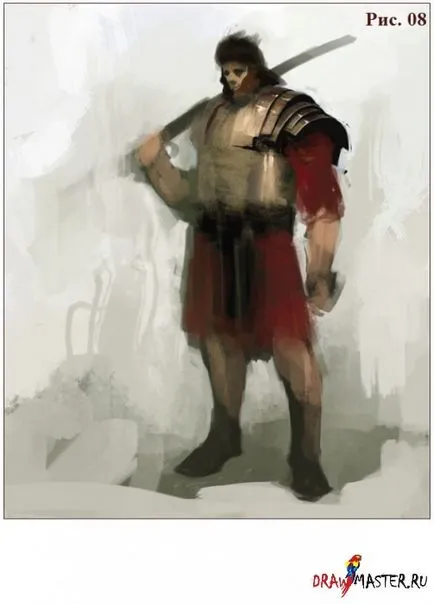 Rajz római katona páncél