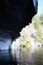 Ruskeala - Canyon Marble în Karelia cum să obțineți că aspectul și, desigur, fotografii