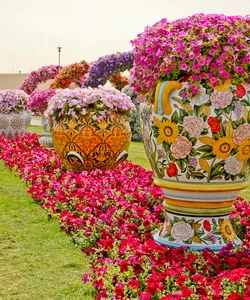 Най-голямото цвете парк в Дубай 