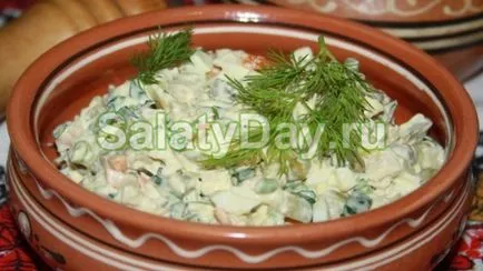 Saláta orosz szépség - van néhány titkot a recept fotókkal és videó