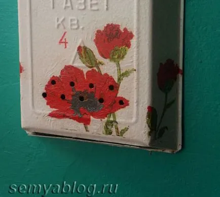 Най-лесният декупаж пощенска кутия, семейство блога Ирина Полякова