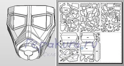 Helmet OEM NCR veterán ranger papír, pepakura