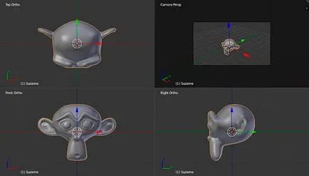 Sistemul de ferestre într-un blender