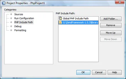 NetBeans IDE php projektek SETUP