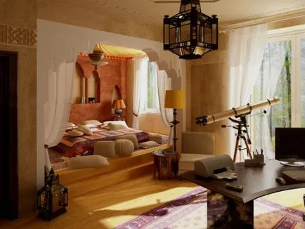 Фантастично красива спалня в арабски стил (много снимки)