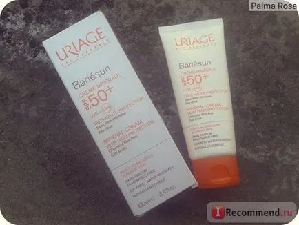 Fényvédő Uriage bariesun crème minerale SPF 50 - „Sun Protection Cream fizikai