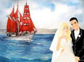 kizárás forgatókönyv menyasszony „Scarlet Sails”