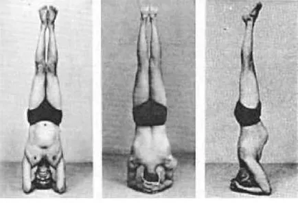 yoga headstand.Suport decât utile aceste asana