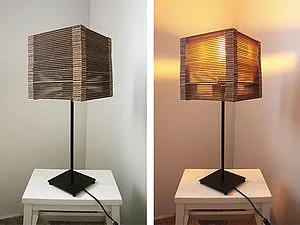 Лампа, изработена от картон - Справедливи Masters - ръчна изработка, ръчно изработени