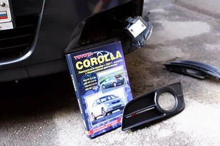 Toyota Corolla ködlámpa szakaszos telepítés