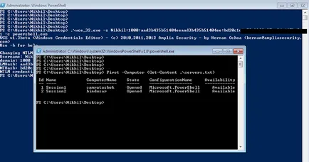 Отдалечен достъп и хакерски компютри в мрежата, използвайки PowerShell - powerpreter и nishang 0