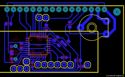 Мултицет, с ръцете си върху ATMEGA 8