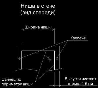 Монтаж на стъклопис в ниша на стената