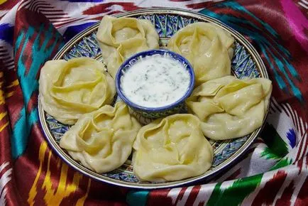 Üzbég manti recept