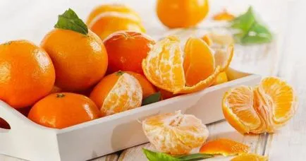 Vitaminele din lista mandarină de proprietăți utile, valoarea nutritivă și contraindicații