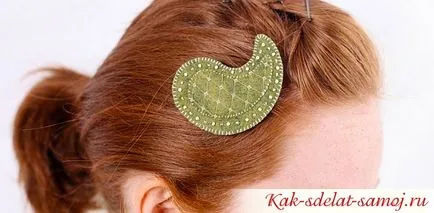 Barrettes, изработени от филц с ръцете си, 50-ярки снимки, как да се направи най-много