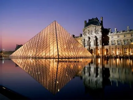 Miért egy piramis előtt a Louvre