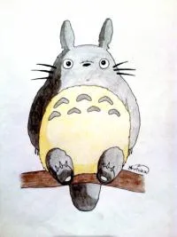 Cum de a desena și picta Totoro creioane etape