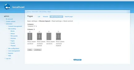 Като модул Drupal панели спестява нашето време