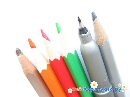 Как да се направи стъпка по стъпка бебе от barboskinyh цветни моливи