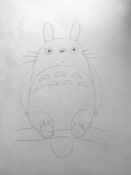Cum de a desena și picta Totoro creioane etape