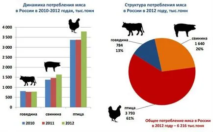 Az üzleti termelő baromfi Magyarországon 2014-2016