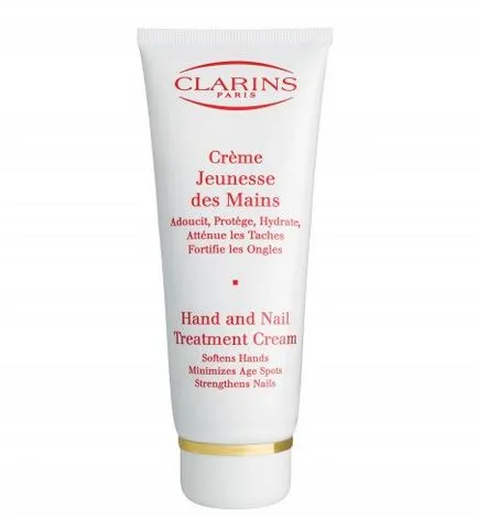 Clarins ръка и лечение за нокти крем - против стареене крем за ръце е полезно за красота, полезни за