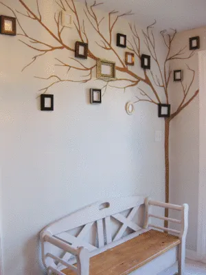 Dekoratív fa modern dekorációval - 52 fotó például