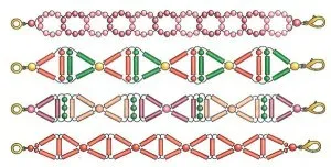 Baubles бисери опции тъкане и схеми за начинаещи