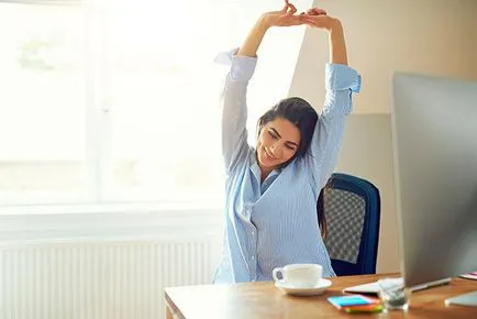 Fitness az irodában egyszerű gyakorlat az egészség