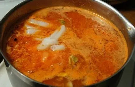 Италианска доматена супа с морски дарове - стъпка по стъпка рецепта със снимки на