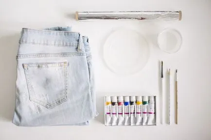 Cum și ce să picteze blugi, ilustrator Evseeva Yuliya