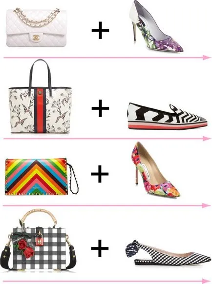 Как да се съчетаят чанта и обувки стилни снимки на 2017