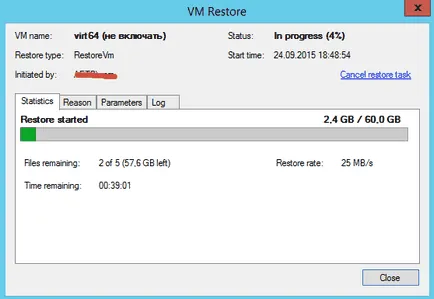 Cum de a restabili mașina virtuală pentru a veeam replicare de backup 7, ferestre de configurare a serverului și Linux
