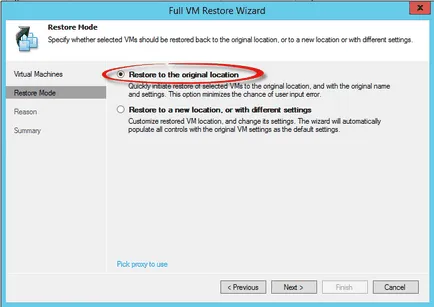 Hogyan lehet visszaállítani a virtuális gép veeam hát replikációs 7, szerver konfiguráció Windows és Linux