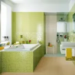 Светло зелен баня на снимката, особено използването на цвят