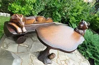 Mobilier de grădină, sculptură în lemn profesionale