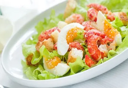 Salata cu creveți și somon - rețeta dreapta - cât de delicioase