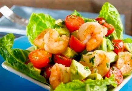 Saláta rák és lazac - a megfelelő recept - milyen finom