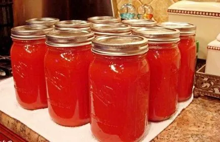 Как да се подготвите доматен сок у дома, на път за вкъщи