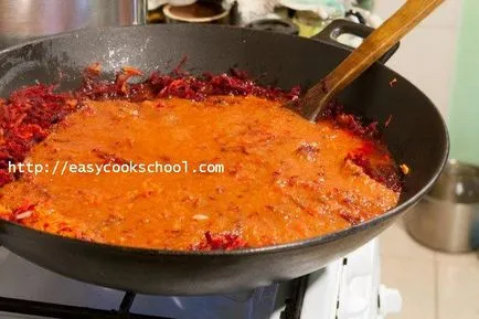 Cum de a găti supă cu sfecla, asa ca a fost un pas roșu cu reteta pas, rețete ușor