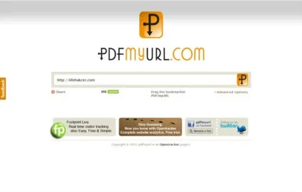Конвертиране на уеб страница, за да PDF
